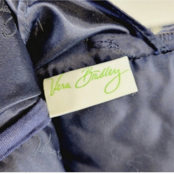 VERA BRADLEY Navy Blue Twirly Birds Backpack - Picture 15 of 16